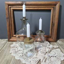 Kaarsenhouder JAR-glas/schroefdop