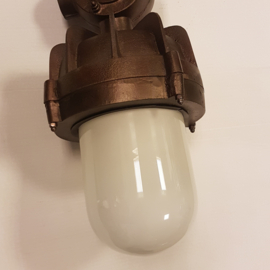 Industriële hanglamp, fabriekslamp bruin/koper