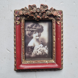 Fotolijstje warm rood/goud