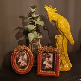 Fotolijstje warm rood/goud