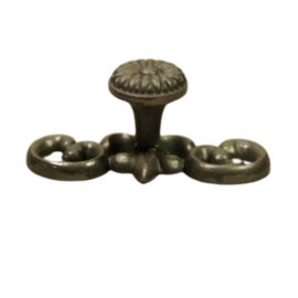knop French grijs ovaal