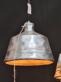 Lampenkap KERAMIEK zilver