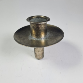 Kaarsenhouder antiek zilver stomp