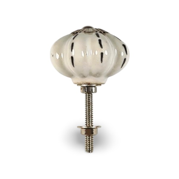 porseleinen knop STRIPES