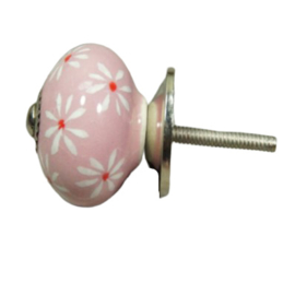 porseleinen knop MARGRIET-roze