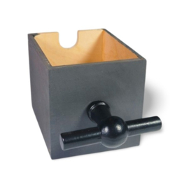 zwarte metalen deurknop T-model XL