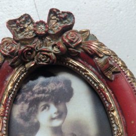 Fotolijstje warm rood/goud