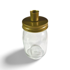 Kaarsenhouder JAR-glas/schroefdop
