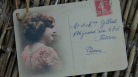 brocante label carte postal Vienne