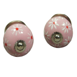 porseleinen knop MARGRIET-roze
