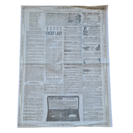 decoupage papier vintage krant