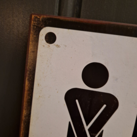 Tekstbord TOILET