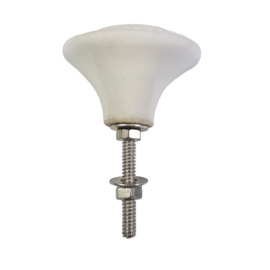 porseleinen knop Ovaal/ wit-large