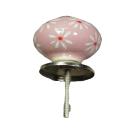 porseleinen knop MARGRIET-roze