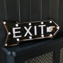 "vintage" lichtbak EXIT