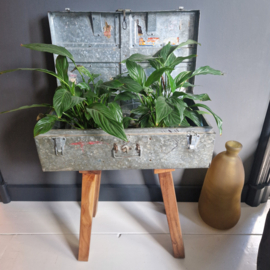 Vintage tafelbijzettafel "koffer"