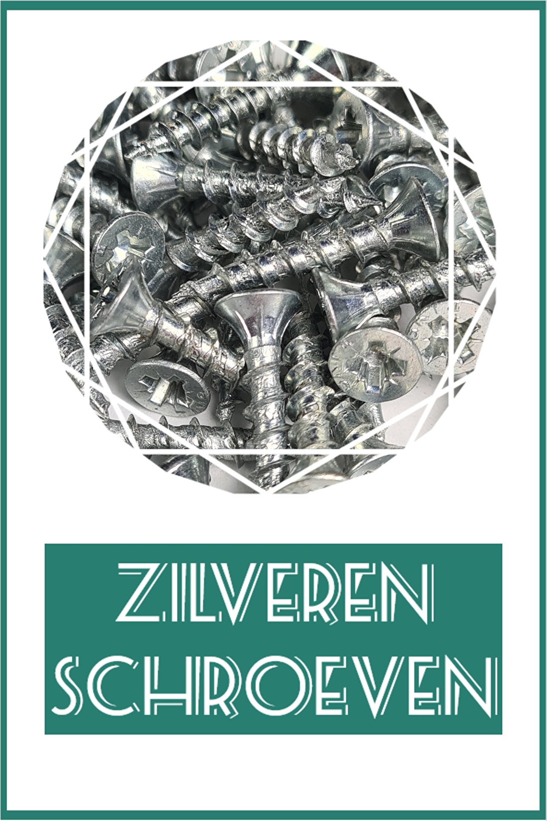 zilveren schroeven, bolkopschroef