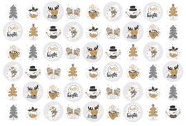 Golden Winter - 54 Stickers