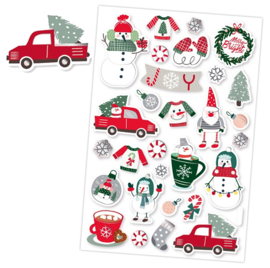 Foam Stickers Kerst