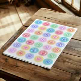 Number Stickers - 35 stickers