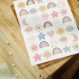 Schattige Regenbogen Stickers
