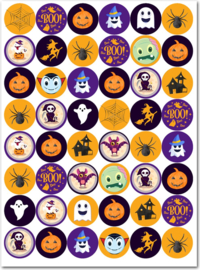 Halloween Stickers - 48 stickers