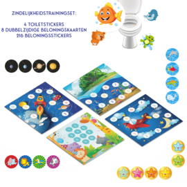 Zindelijkheidstraining Pakket 8 Beloningsystemen + 216 Stickers + 4 Plasstickers