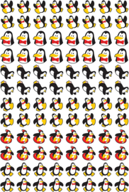 Pinguin-Spaß - 100 Aufkleber
