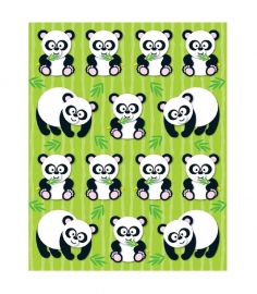 Panda Vorm Stickers - 14st