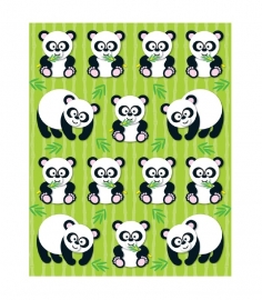 Panda Vorm Stickers - 14 stickers