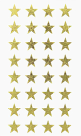 Gouden Sterren Stickers - 3 Maten - 200 Stickers