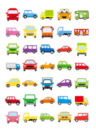 Autootjes Stickers - 35 Stickers