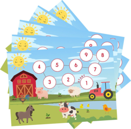 Beloningssysteem Boerderij - 5 Beloningskaarten - 105 Stickers & Plasdiploma