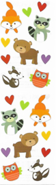 Bosvriendjes Dieren - 20 Stickers