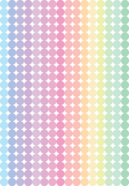 Stippen Stickers Pastel - 1104 Stickers - 3 Grote Stickervellen