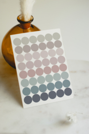 14 mm Dots Aufkleber - Perfect Earth