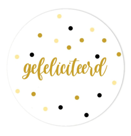 Gefeliciteerd Sluitzegels (5 stickers)