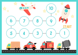 Beloningssysteem Voertuigen - 5 Dubbelzijdige Beloningskaarten - 105 Stickers