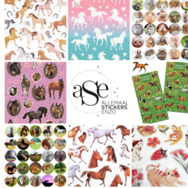 Stickervel Paarden - 35 stickers