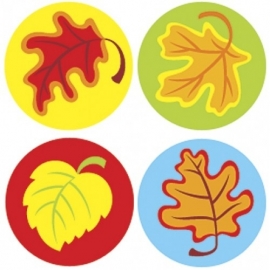 Herfstblaadjes - 100 Stickers