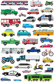 Stickervellen Transport - 4 Grote Stickervellen Voertuigen