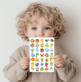 Beloningssysteem Jungle - 3 Beloningskaarten & 70 Stickers