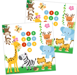 Reward Chart with Stickers - Jungle