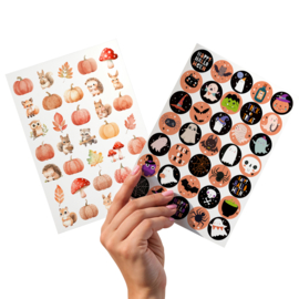 2 Grote Stickervellen Halloween en Herfst