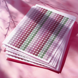 10 mm Dots Stickers Lovely Lilac
