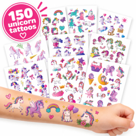 150 Tijdelijke Unicorn Tattoos voor Kinderen
