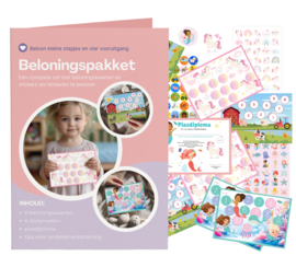 Beloningspakket Zindelijkheidstraining - 9 Beloningskaarten, 210 Stickers & Diploma