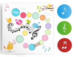 2 Beloningskaarten Muziek met 80 stickers - Complete Set