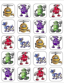 Robots - 20 stickers