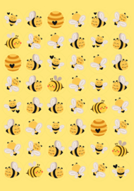 Bienen Aufkleber - 48 Aufkleber